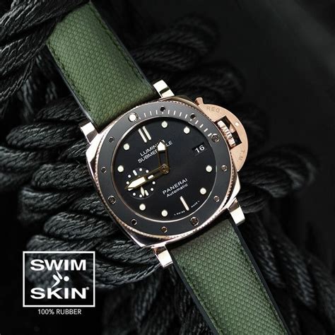 panerai officine rubber strap|panerai rubber strap 42mm.